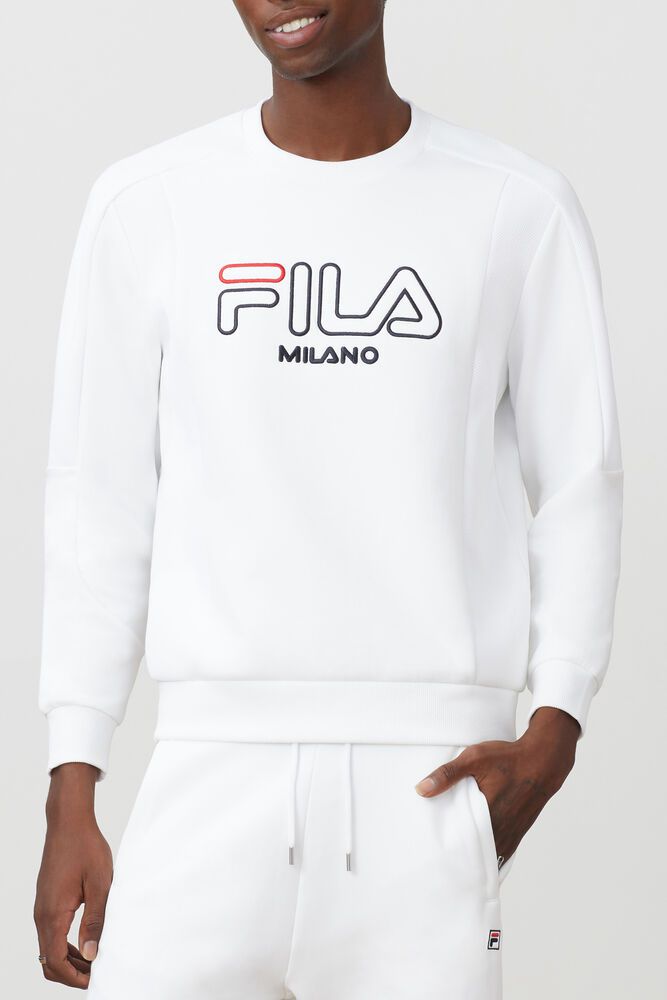 Fila Sweatshirt Milano Neoprene Mens White - India NMX-875932